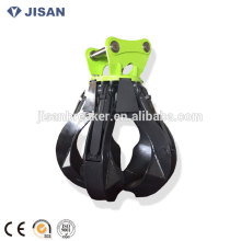 Big Open Width Five Teeth Orange Peel Excavator Hydraulic Rotating Grab